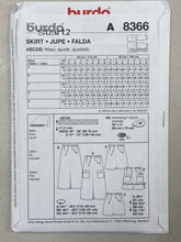 Load image into Gallery viewer, Burda Start 2 8366 Skirt Sewing Shirt Pattern
